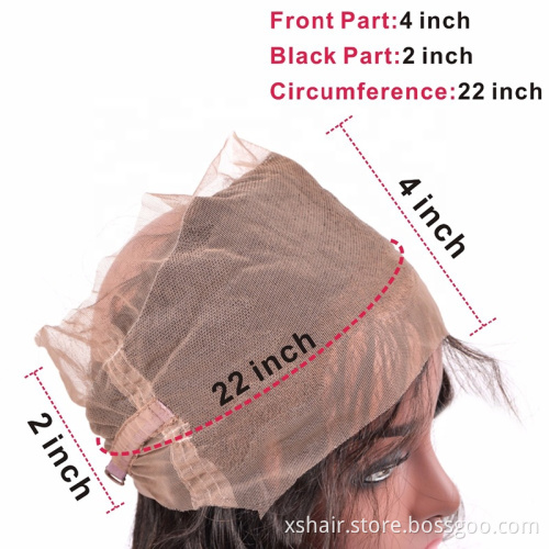 Natural Color Body Wave HD 360 Perruque Swiss Lace Frontal Brazilian Virgin Hair 360 hd Lace Frontals Closure